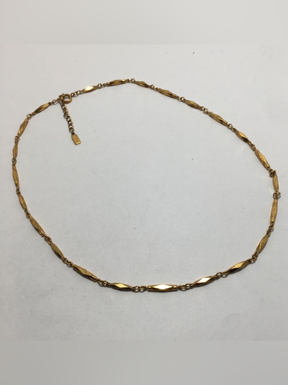Nikken Magnetic Therapy Diamond Cut Gold Tone Chain Necklace 18"-20"